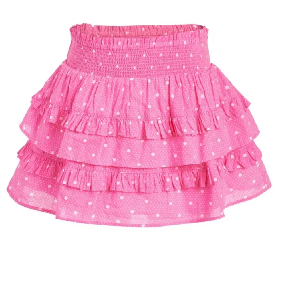 NWT LoveShackFancy Billie Skirt Hot Pink Cherry Size 5-6Y